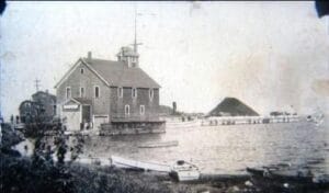 Life Saving Station At Huron Milling Dock Harbor Beach 1929 E1589295560822