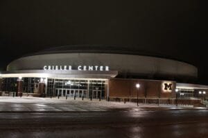 Crisler Center At Night University Of Michigan Ann Arbor Michigan
