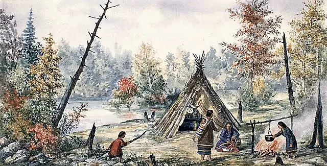 Indian Camp - Michigan Indian Trails