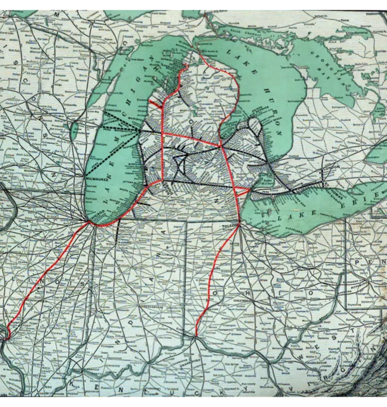 Pere Marquette Railway Map Summer 2Broutes