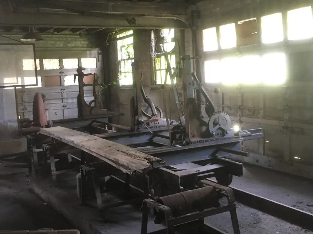 Interior Of Sawmill
