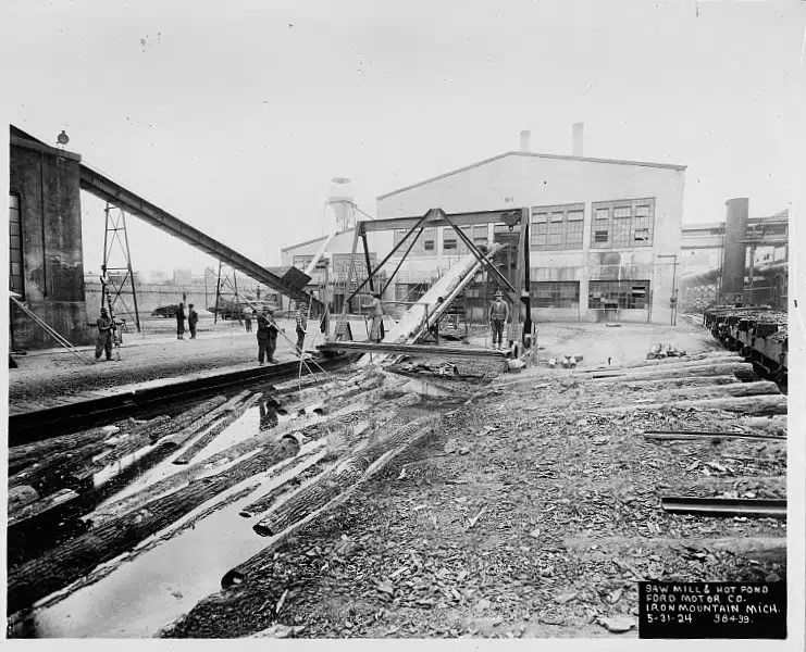 Ford Saw Mill At Iron Mountain Michigan -Henry Ford's Village Industries