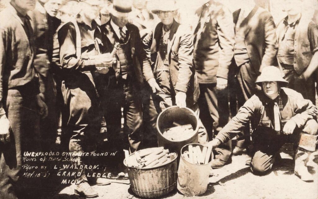 Men Handling Explosives In Michigan