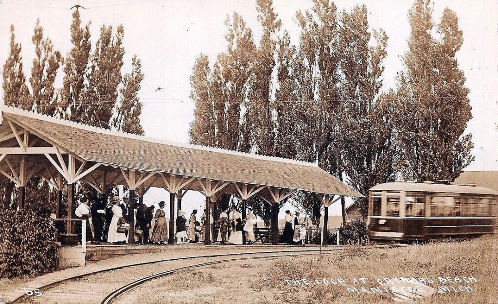 The Loop At Orchard Beach Manistee Michigan Electric Trolley Interurban