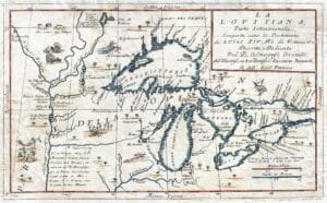 Coronell Map Of The Great Lakes 1696