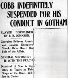 Cobb Suspened