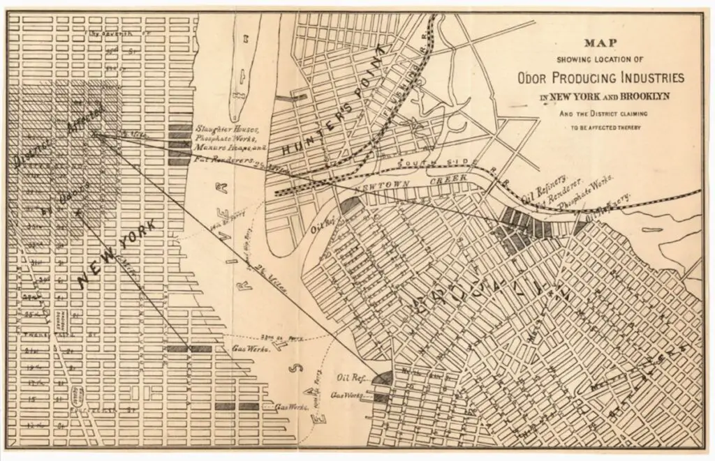 Stink Map - manure crisis of 1894