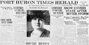 Great Michigan Blizzard Of 1923