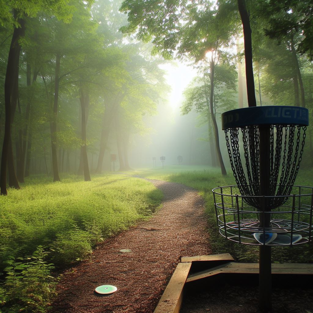 Artist Rendition Of Idlewild Disc Golf Course, Burlington, Kentucky
