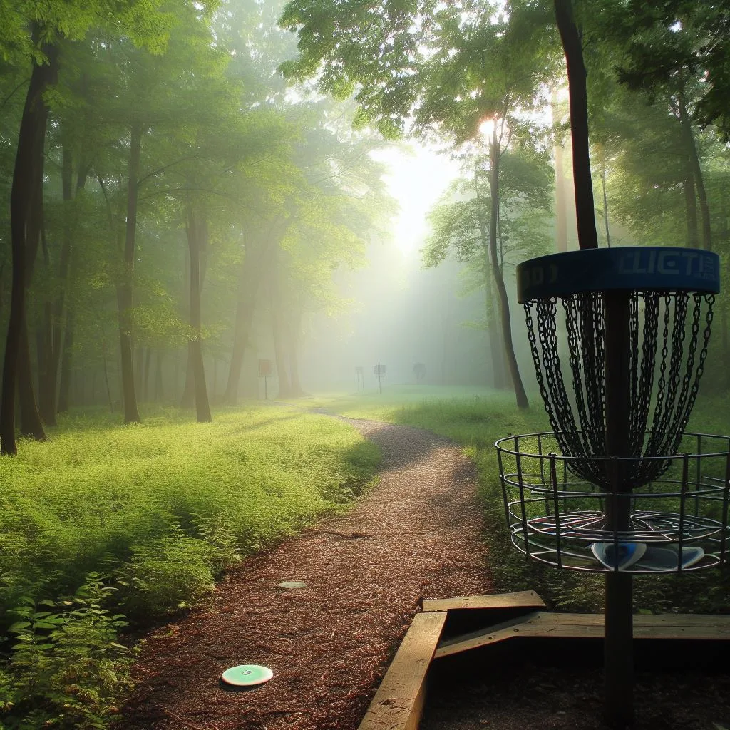 Artist Rendition Of Idlewild Disc Golf Course, Burlington, Kentucky