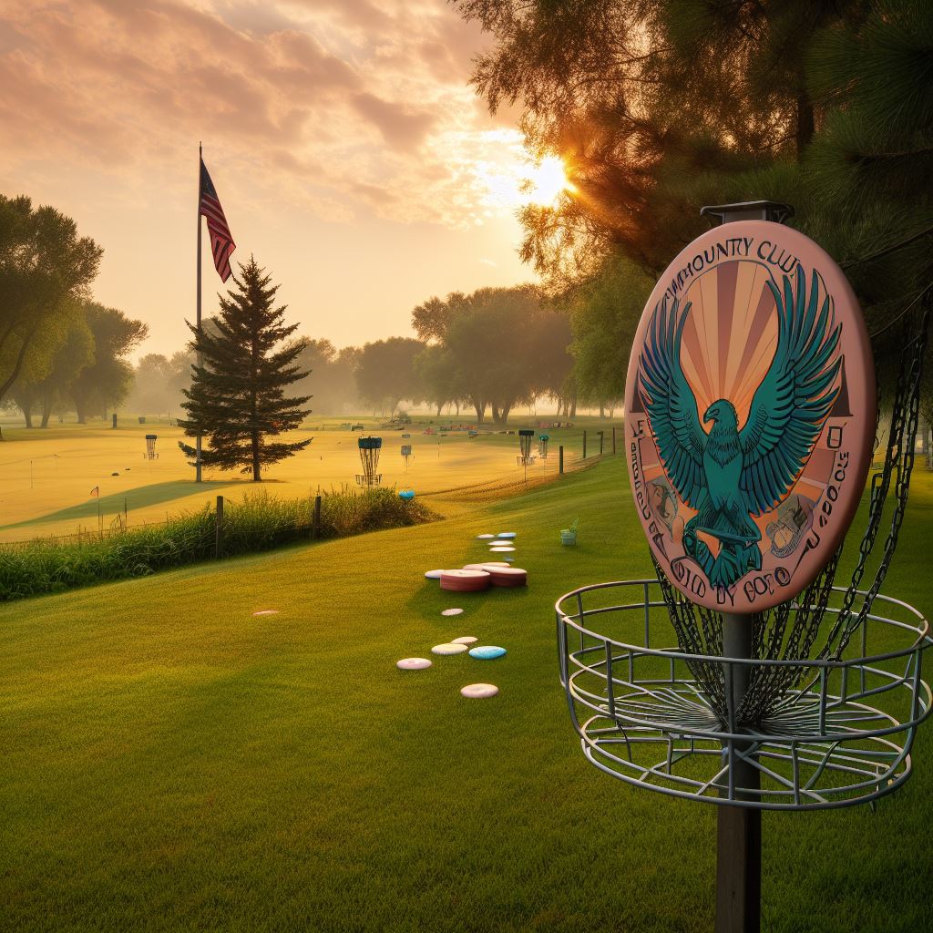 Artisit Rendition Of Emporia Country Club, Disc Golf Course, Emporia, Kansas