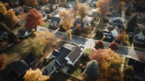 A Serene Street In One Of The Safest Cities In Michigan