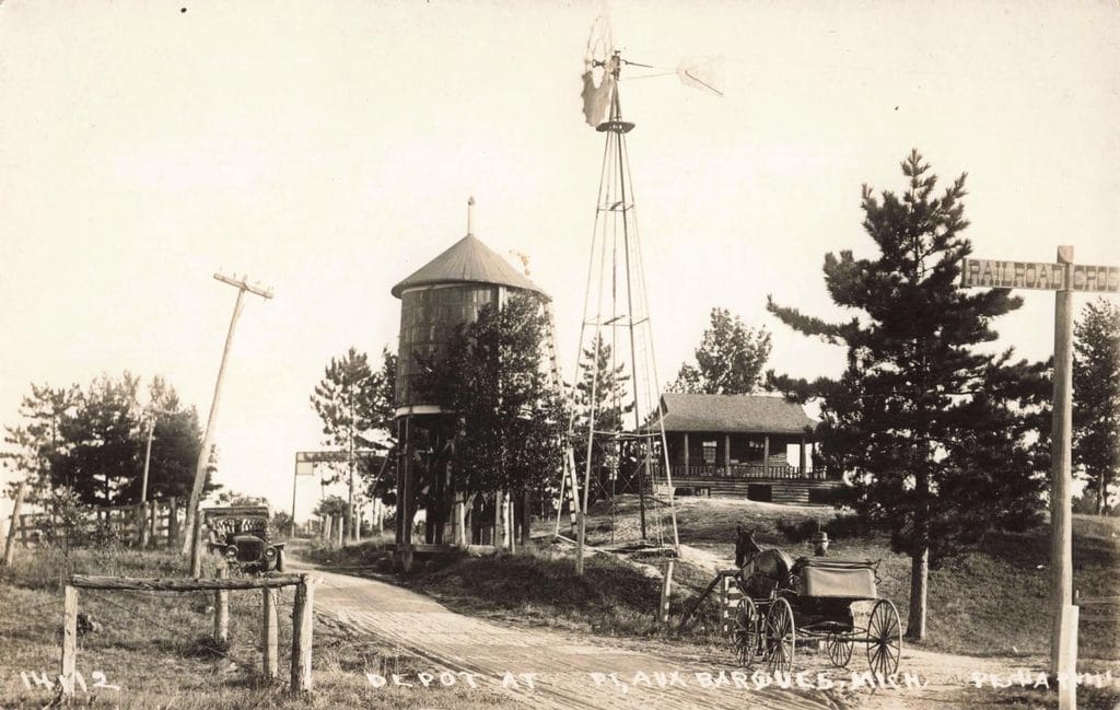 Depot At Pt. Aux Barques, Mich.