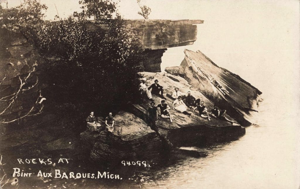 Fingernal Rock Near Turnip Rock At Pointe Aux Barques 1914