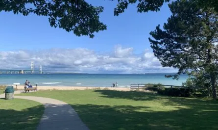 View Of Mackinaw Bridge