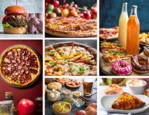 Firefly Create A Vibrant Mosaic Of Images Capturing Michigans Iconic Culinary Experiences. Include