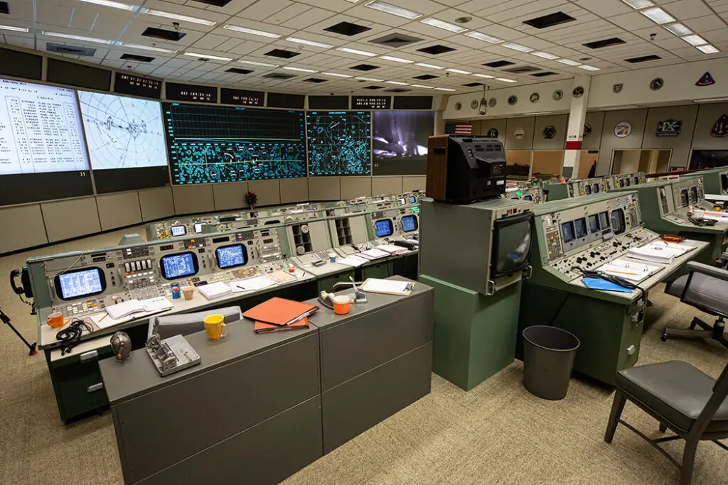 Nasa Mission Control Center In Houston