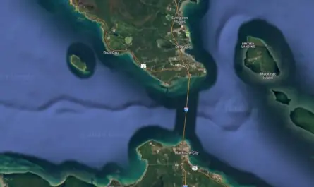 Straits Of Mackinac - Google Maps