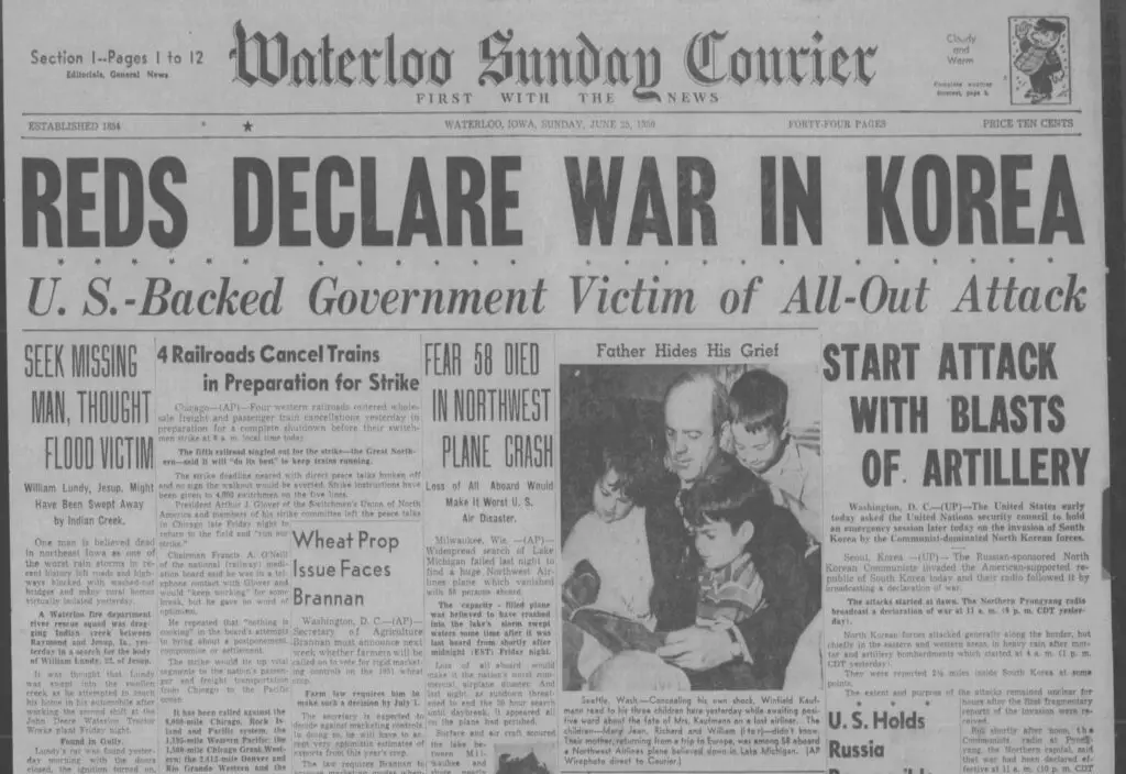 Korean War Headline