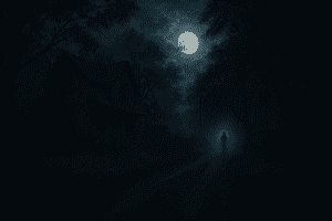 20250414 1558 Moonlit Ghostly Road Simple Compose 01Jrty04Jdffttfpx1P4Najbpq