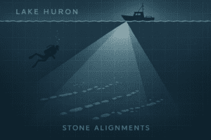 20250420 0742 Sonar Scan Of Lake Huron Simple Compose 01Js9G16E6Efyve3Rs6Hrnt21Q