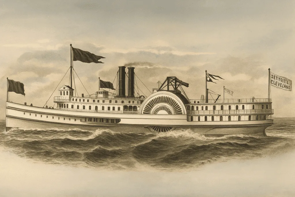 Artist's Rendition Of The Morning Star Steamer