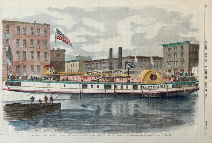 The Lady Elgin From  Frank Leslie's Illustrated Newspaper 1860