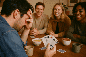 20250502 0424 Poker Players Regret Simple Compose 01Jt81Fxaweaz9Dc1Zk9Mgjrvy