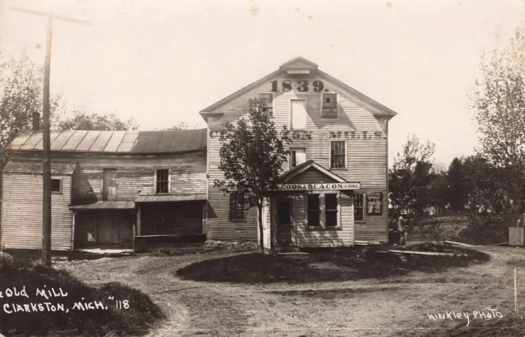 1839 Clarkston Mills - Clarkston Michigan History