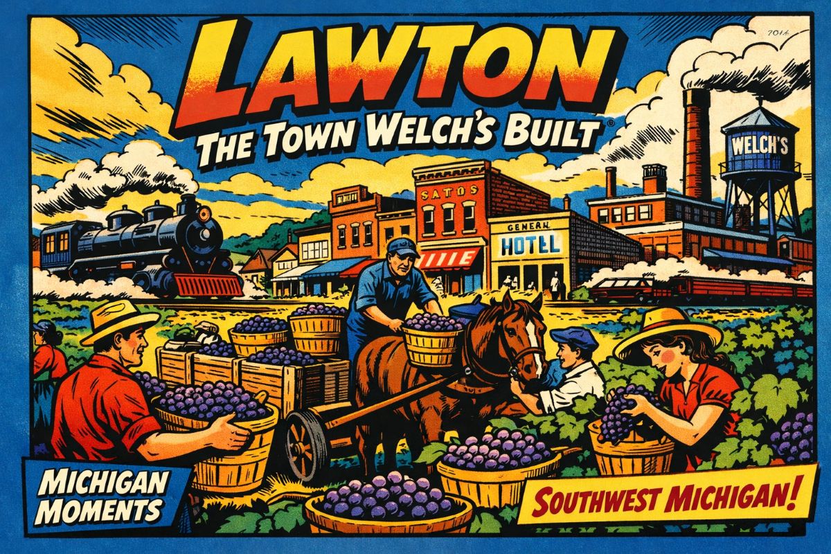 Colorful Vintage Advertisement For Lawton