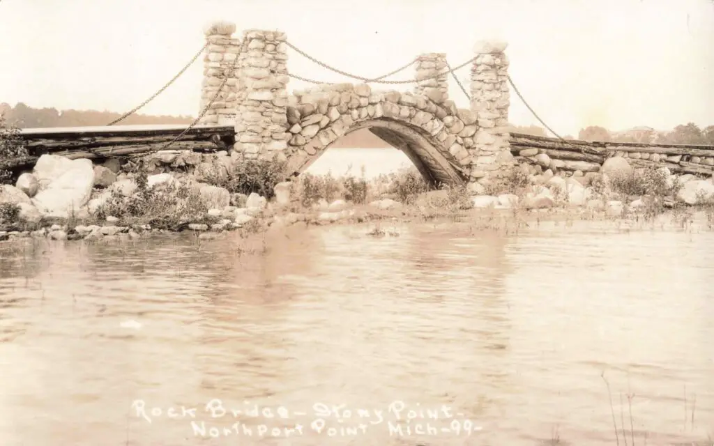 Small Stone And Wooden Bridge At Stony Point