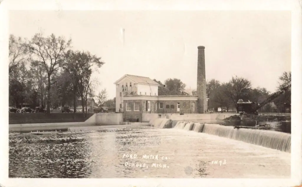 A Building Next To A River