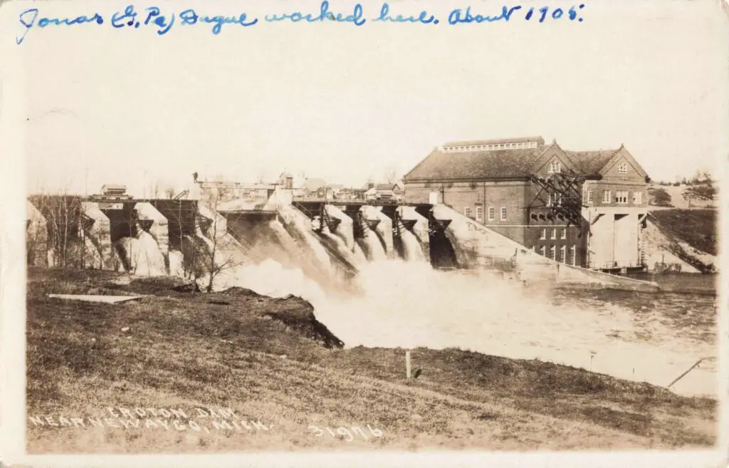 A Dam With Water Coming Out Of It