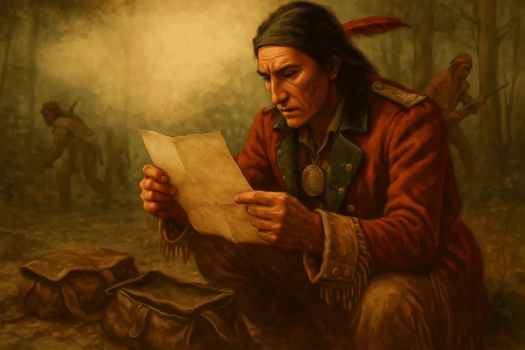 A Man Reading A Paper