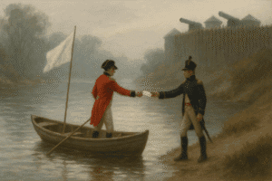 20250726 0521 Flag Of Truce Scene Simple Compose 01K130Gn2Yfhe89Bpsngyymc24