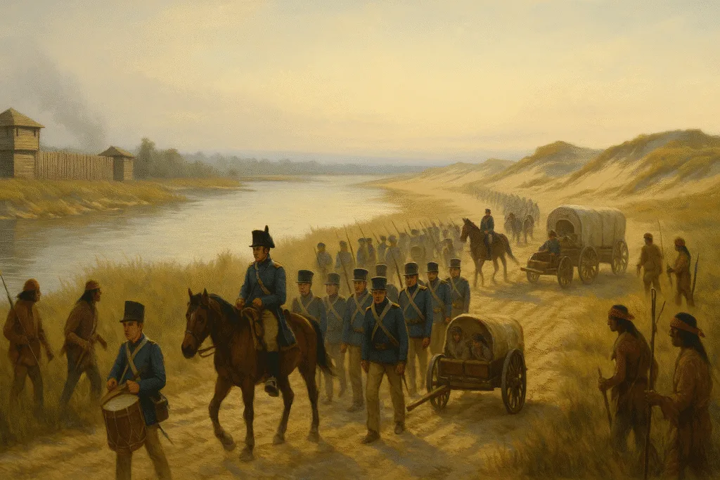 Evacution Of Fort Dearborn - War 0F 1812. 