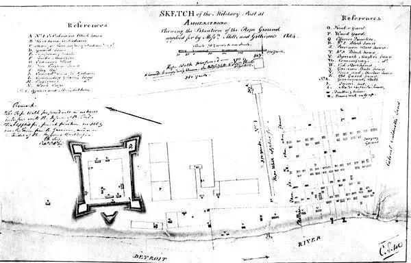 A Map Of A Military Fort