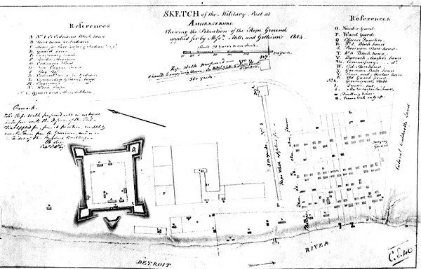 A Map Of A Military Fort