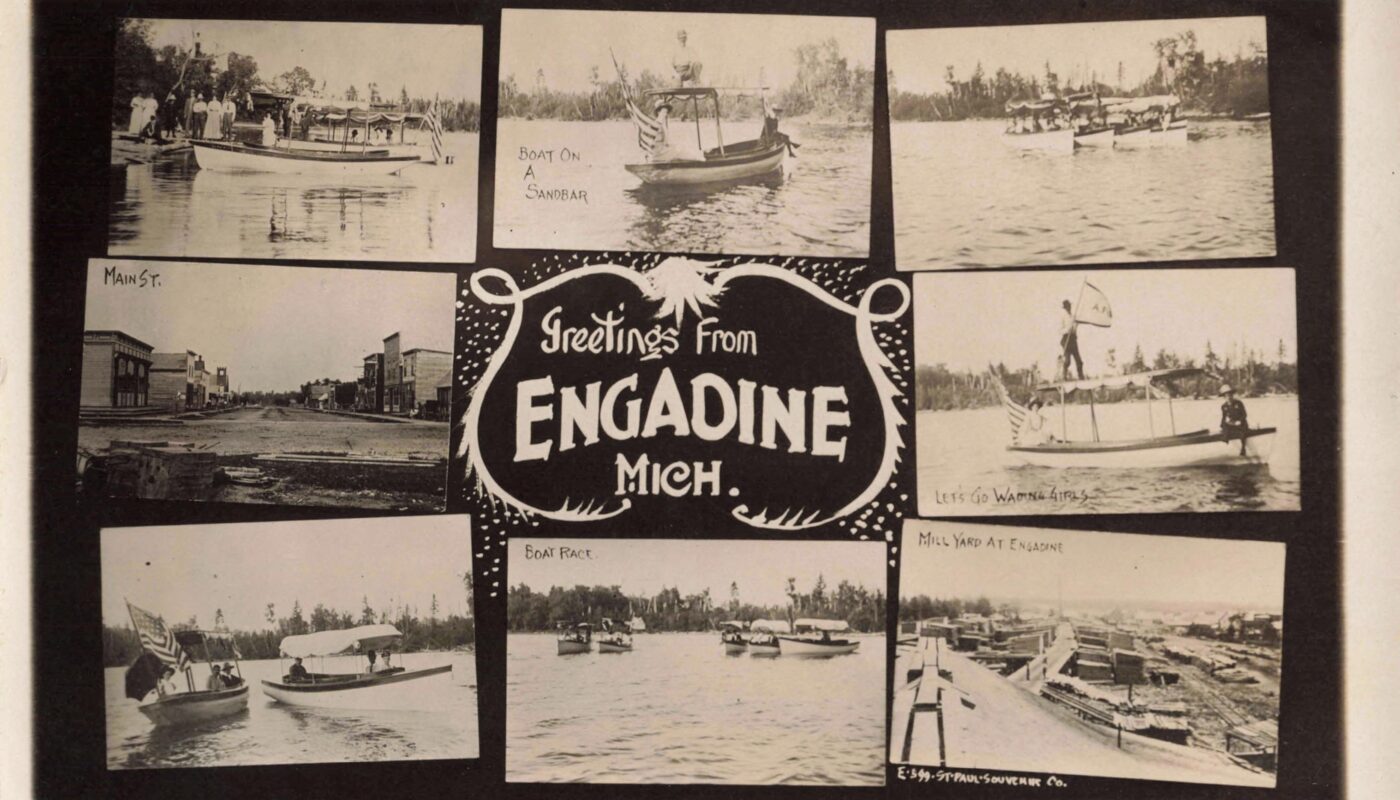 A Collage Of Photos Of Boats On Water