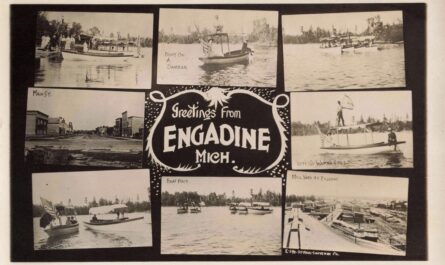 A Collage Of Photos Of Boats On Water
