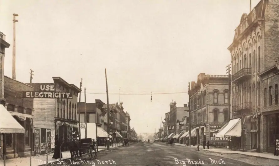 History Of Big Rapids Michigan – From Logging Boom To College Town