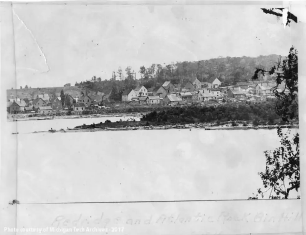 Hisotry Of Redridge Michigan - A Black And White Photo Of A Village