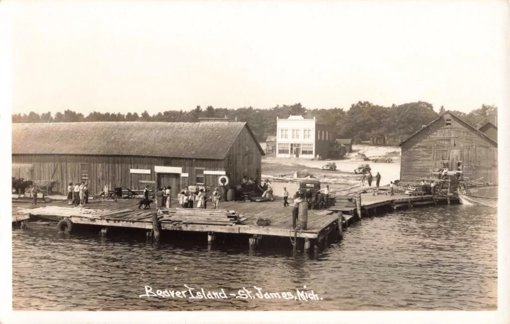 A Group Of People On A Dock
