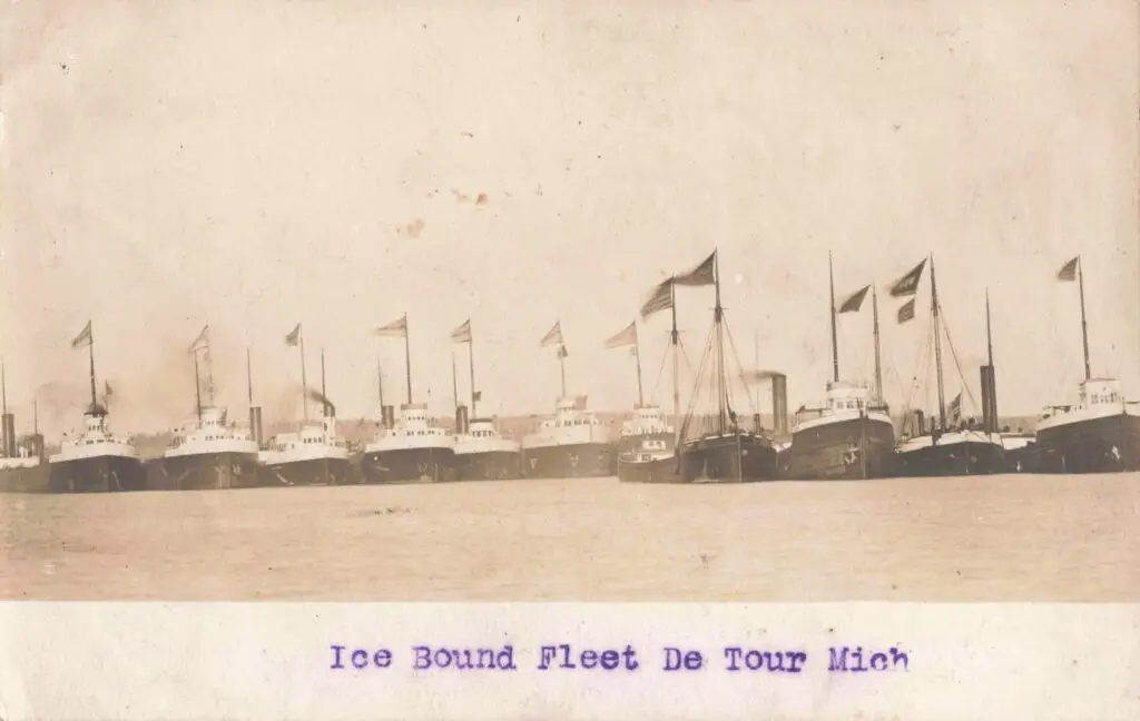 A Group Of Boats In The Water