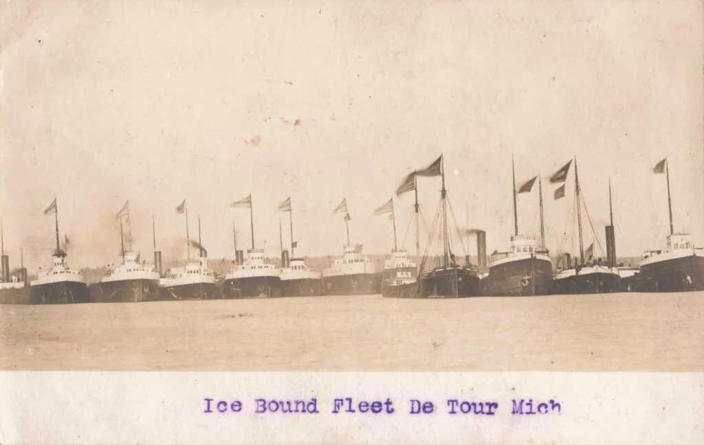 A Group Of Boats In The Water