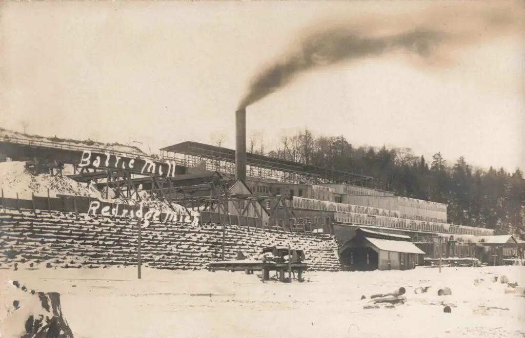 A Building With A Smoke Stack