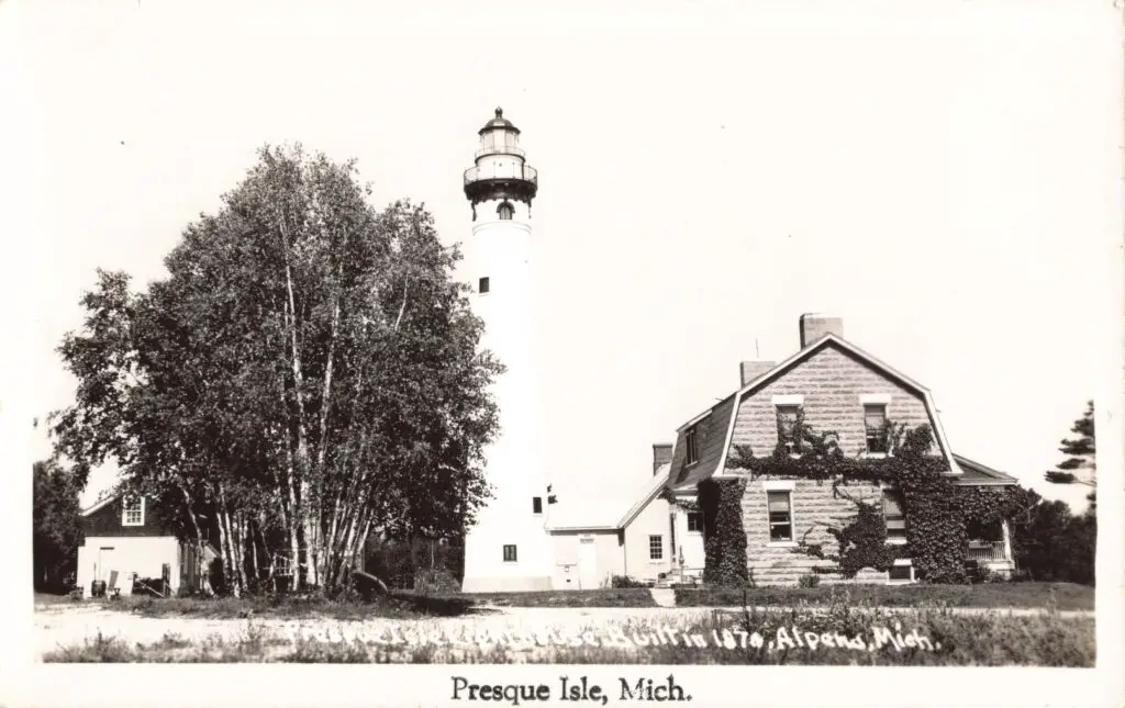 Presque Isle, Lighthouse Built In 1870, Alpena, Mich Presque Isle, Mich.