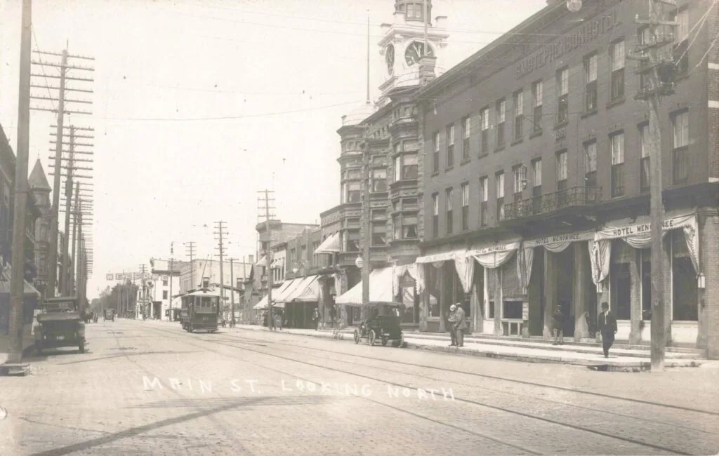 Downtown Menominee In The 1910S