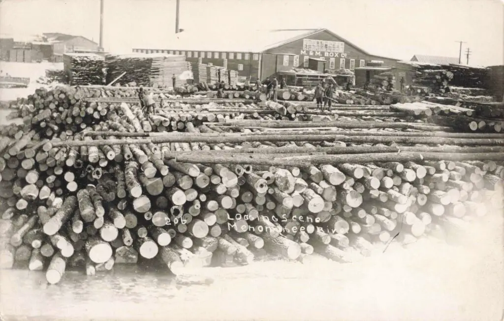 Logging Scene Menominee