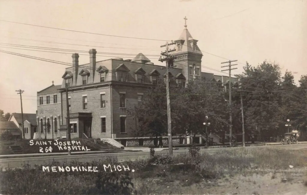 St. Joseph’s Hospital, Menominee’s First Hospital